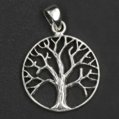 Lebensbaum Schmuck Ø 2 cm Silberschmuck Kettenanhänger 925 Silber