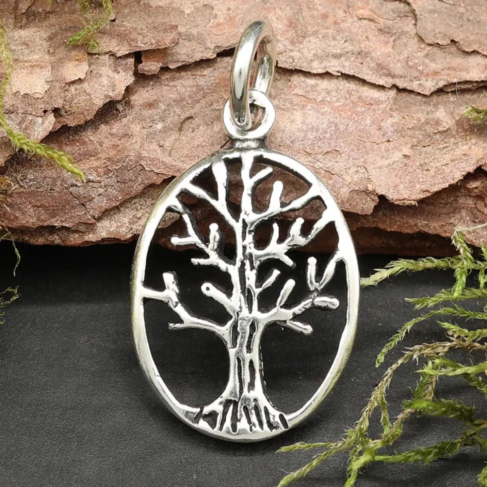 Lebensbaum Schmuck Kettenanhänger 925 Silber