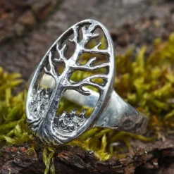 Lebensbaum 925 Silber Ring Schmuck Silber Damen Mädchen Silbering