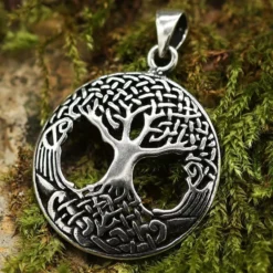 Lebensbaum Silberschmuck Yggdrasil Anhänger 925 Silber