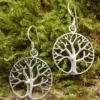 Lebensbaum 925 Sterlingsilber Ohrschmuck Ohrring (Paar) 925 Silber