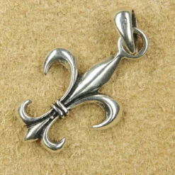 Lilie Fleur de Lys 925 Silber Kettenanhänger