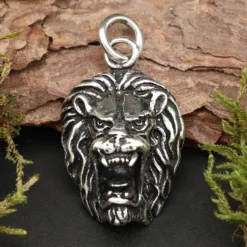 Löwe Schmuck Anhänger 925 Silber Löwenkopf Kettenanhänger