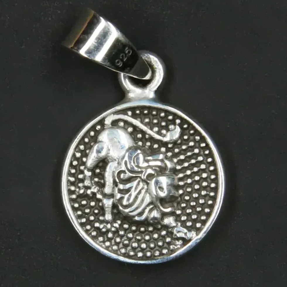 Löwe Schmuck Astrologie Sternzeichen 925 Silber Anhänger Schmuck