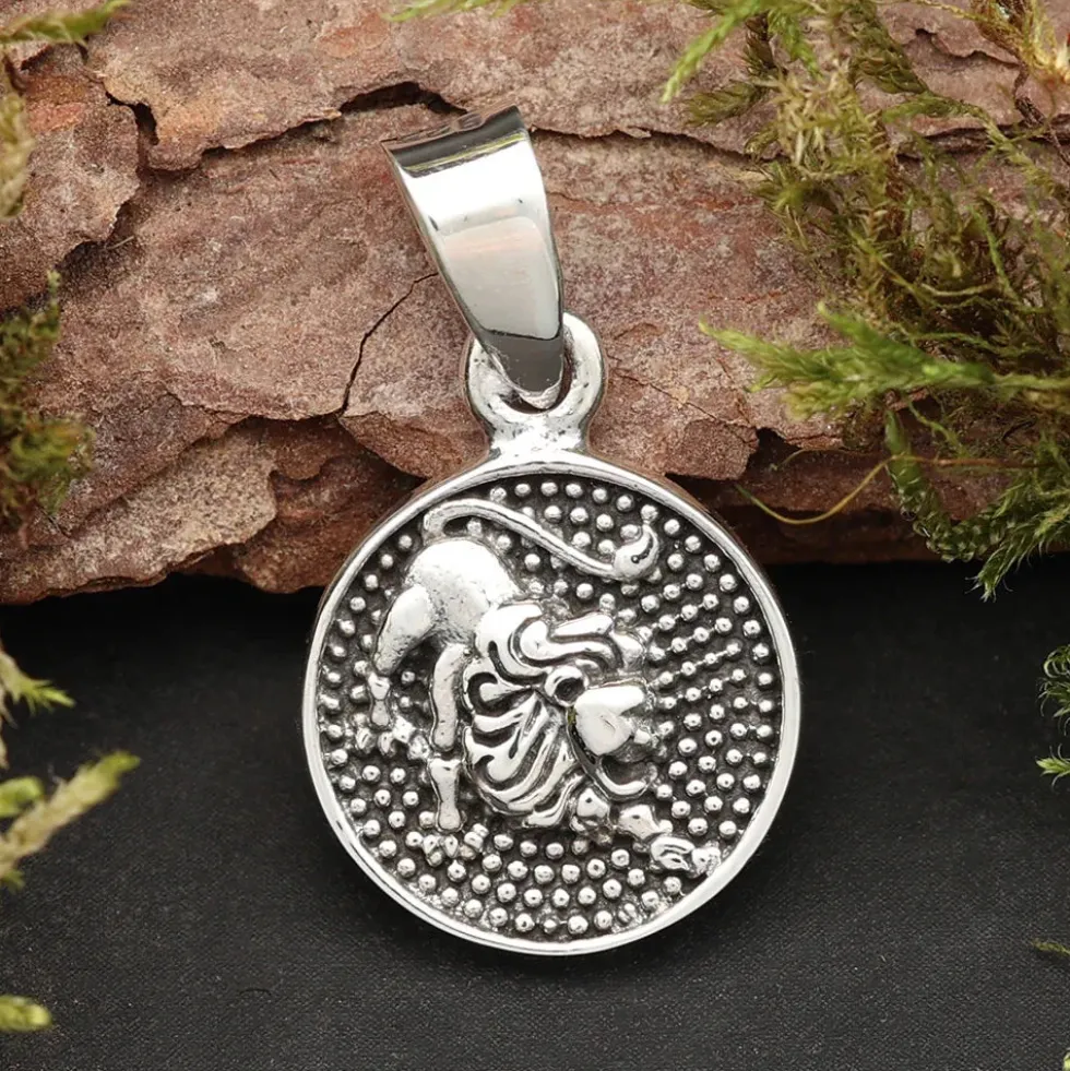Löwe Schmuck Astrologie Sternzeichen 925 Silber Anhänger Schmuck