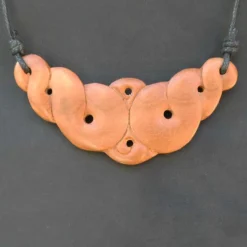 Maori Schmuck Holz Collier Kette Handarbeit