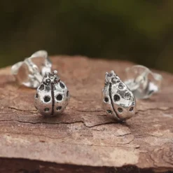 Marienkäfer Ohrstecker 925 Silber Ohrschmuck