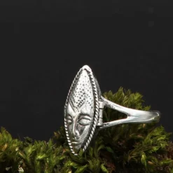 Maske Ring mit Fach Giftring Schmuck 925 Silber Damen