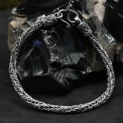 Massiver Armschmuck Armband gedreht 925 Sterlingsilber