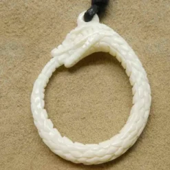 Midgard Schlange Knochen Schmuck Kettenanhänger