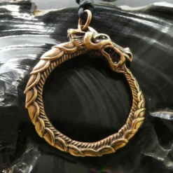 Midgard Schlange Schmuck Anhänger Bronze Mittelalter