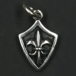 Mittelalterlilie Anhänger Fleur de Lys Schmuck Silber 925