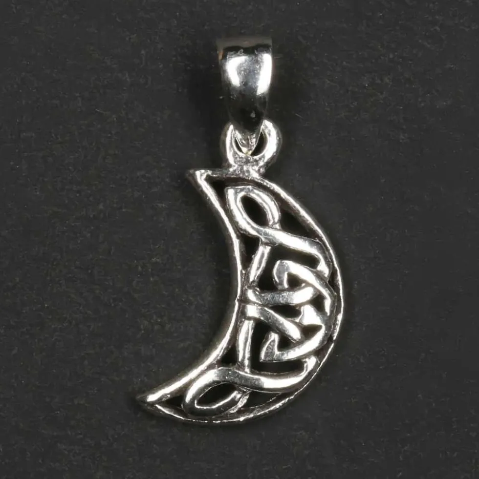 Mond keltisch Schmuck Kettenanhänger 925 Silber