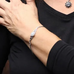 Mondstein Armband Keltischer Edelstein Damen Armschmuck 925 Silber