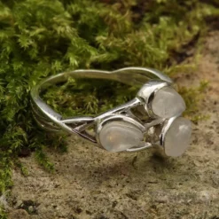 Mondstein Ring zartes Design 925er Silber Edelstein Damenring