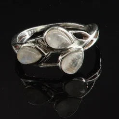 Mondstein Ring zartes Design 925er Silber Edelstein Damenring