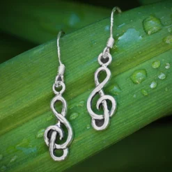 Notenschlüssel Ohrschmuck (Paar) Ohrhänger 925 Silber
