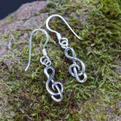 Notenschlüssel Ohrschmuck (Paar) Ohrhänger 925 Silber