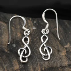 Notenschlüssel Ohrschmuck (Paar) Ohrhänger 925 Silber