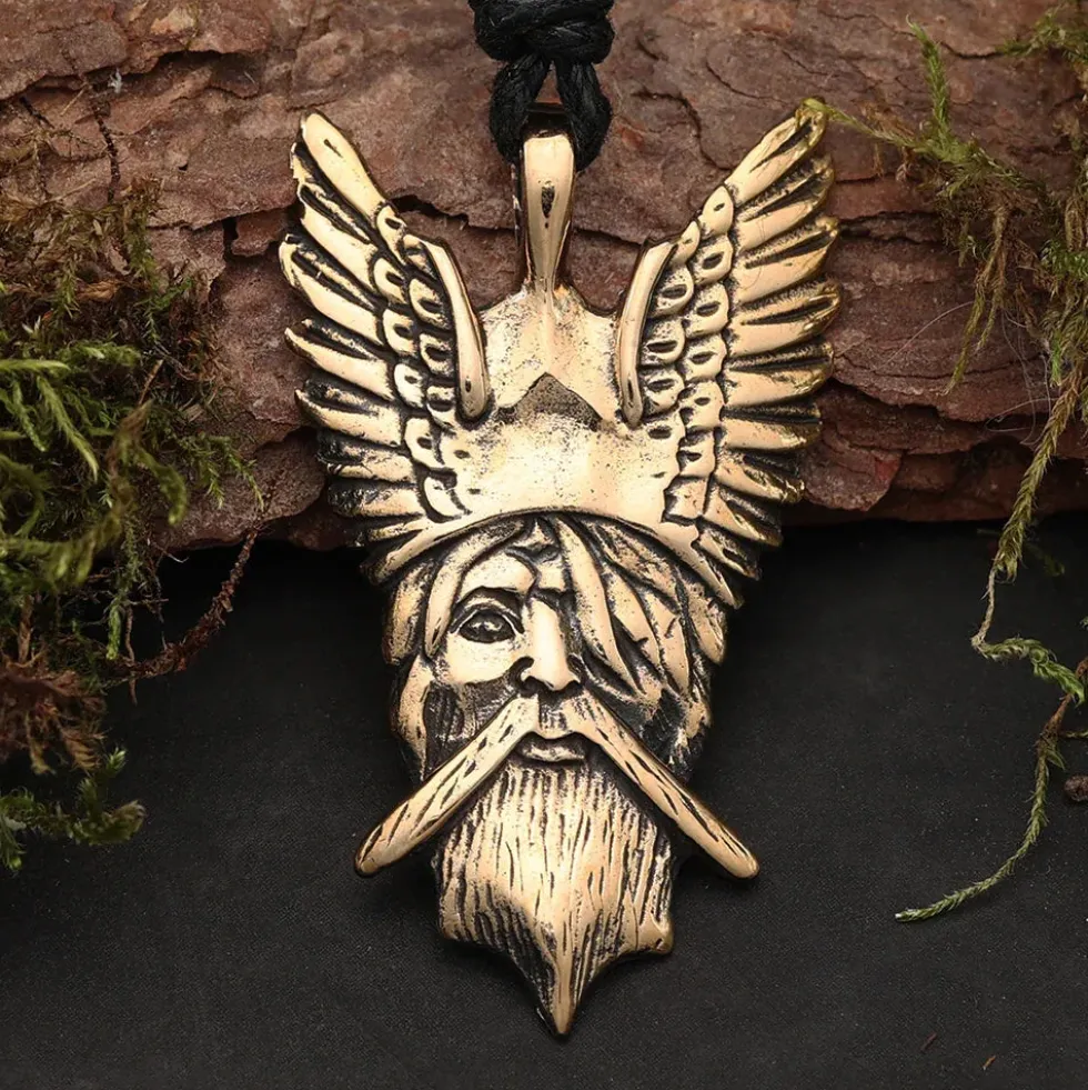Odin Anhänger Amulett Bronze Schmuck