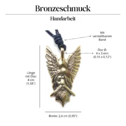 Odin Anhänger Amulett Bronze Schmuck