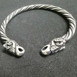 Odins Raben Armreif Silber 925/000 Wikinger Armschmuck Männer