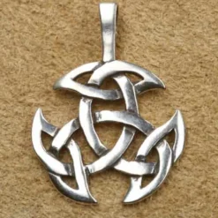 Offene Dreifalt Schmuck 925 Sterling Silber keltischer Anhänger