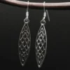 Ohrhänger Keltenknoten oval Sterlingsilber (Paar)
