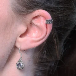 Ohrhänger Magic Quarz dezente Ohrringe Edelstein und 925 Silber