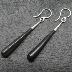 Ohrhänger 925 Silber mit Horn Anhänger Ohrringe Handarebeit