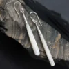 Ohrhänger 925 Silber mit Perlmutt Anhänger