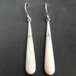 Ohrhänger 925 Silber mit Perlmutt Anhänger