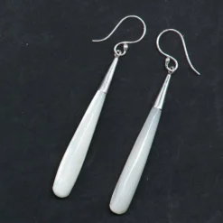 Ohrhänger 925 Silber mit Perlmutt Anhänger