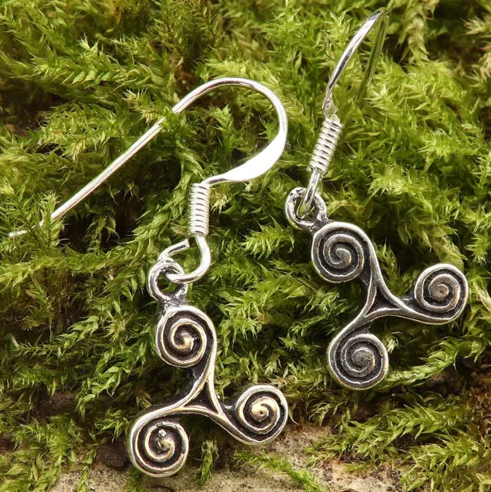 Ohrhänger Triskelion Sterlingsilber (Paar)