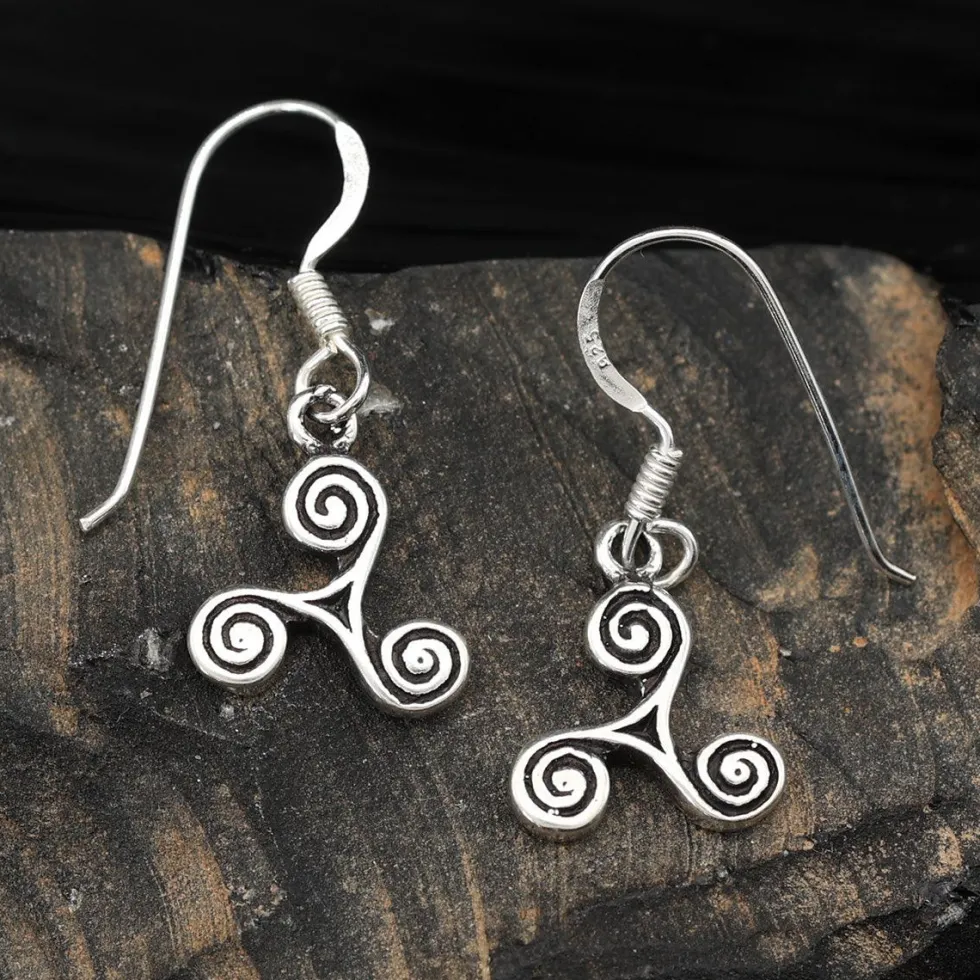 Ohrhänger Triskelion Sterlingsilber (Paar)