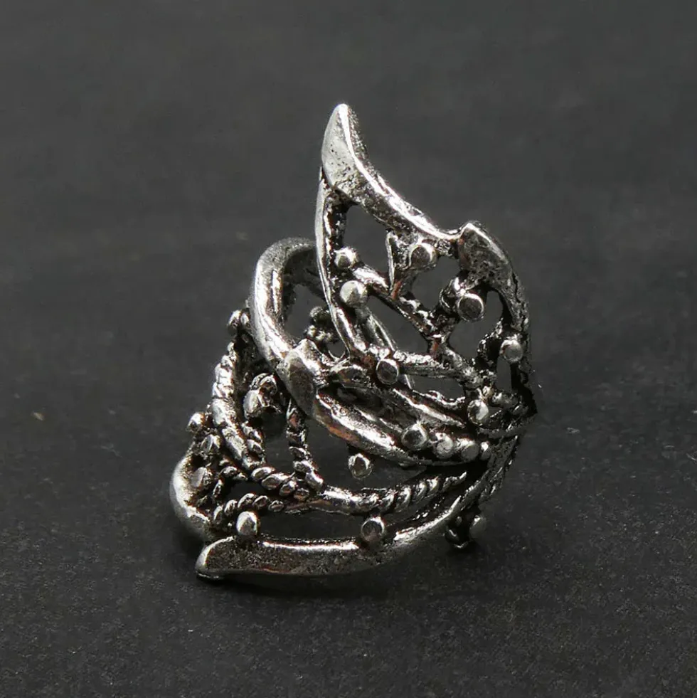 Ohrklemme Blatt 925 Sterlingsilber Ornament fein