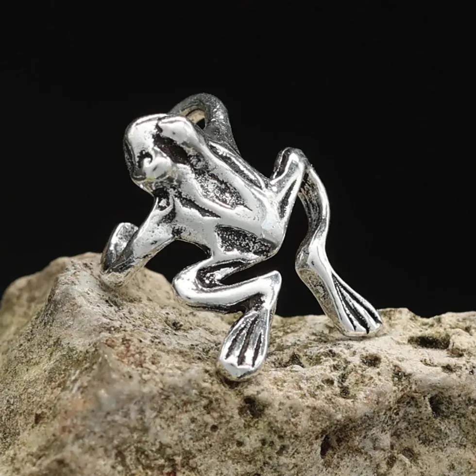 Ohrklemme Sterlingsilber Frosch
