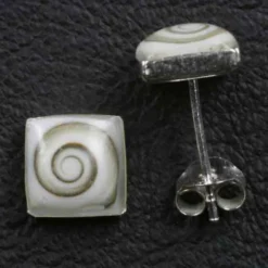 Ohrstecker Muschelschmuck 925 Silber Ohrschmuck