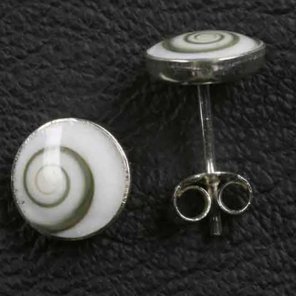 Ohrstecker Muschel 925 Silber Ohrschmuck