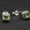 Ohrstecker Peridot Edelstein 925 Sterlingsilber (Paar)
