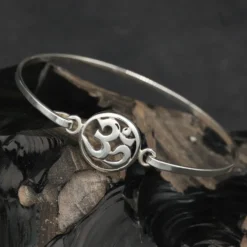 Om Armspange Damen Armschmuck 925 Silber Armreif