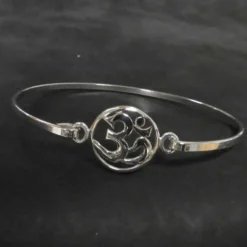 Om Armspange Damen Armschmuck 925 Silber Armreif