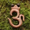 Om Holz Schmuck Anhänger mit Band