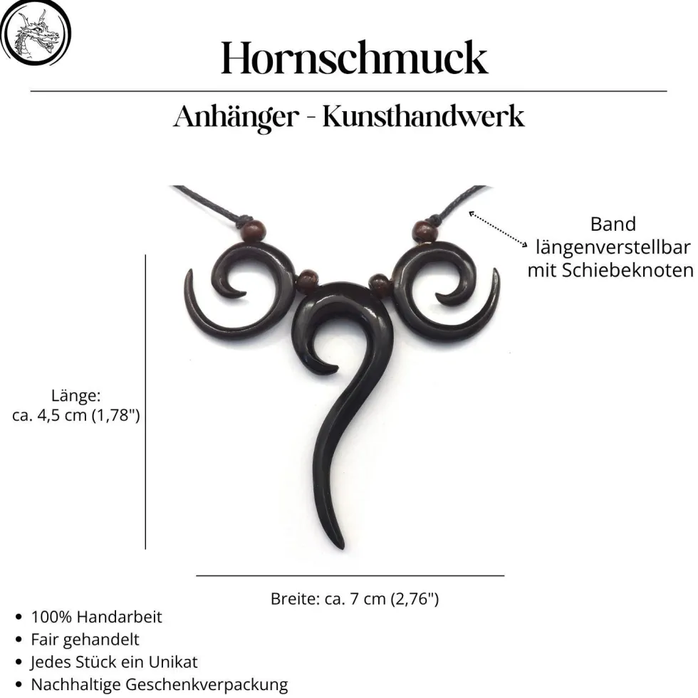 Onn Horn Collier Schmuck Horn Kunst handwerk