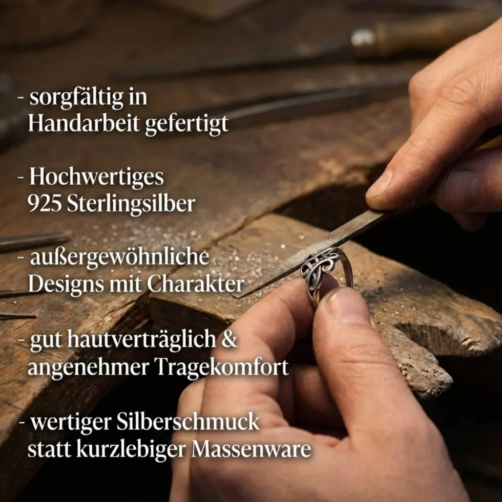 Partner Ring 925 Silber Bronze drehbarer Innen Ring Spinner