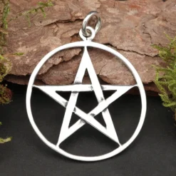 Pentagramm Anhänger Schmuck aus 925 Silber Hexenstern