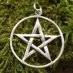 Pentagramm Anhänger Schmuck aus 925 Silber Hexenstern