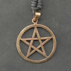Pentagramm Anhänger Wicca Schmuck Bronze