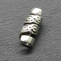 Pentagramm Bartschmuck Silber 925 Bartperle Großlochperle