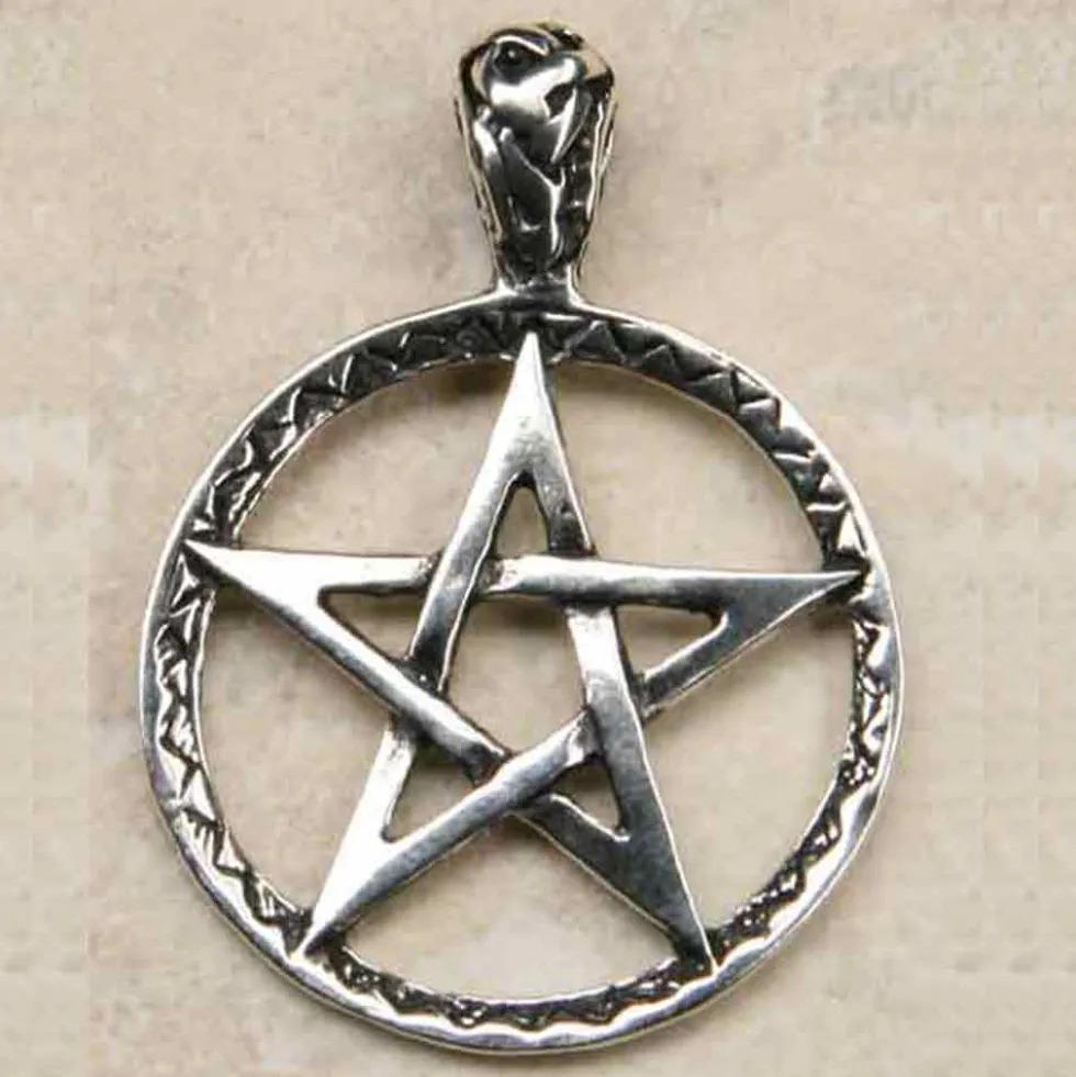 Pentagramm Schmuck Anhänger aus 925 Silber
